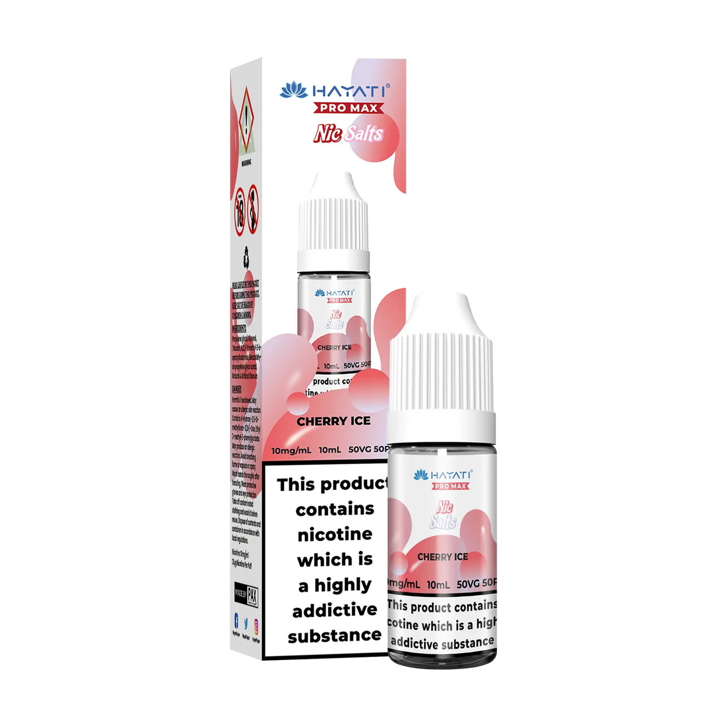Hayati Pro Max 10ml Nicotine Salt - Cherry Ice