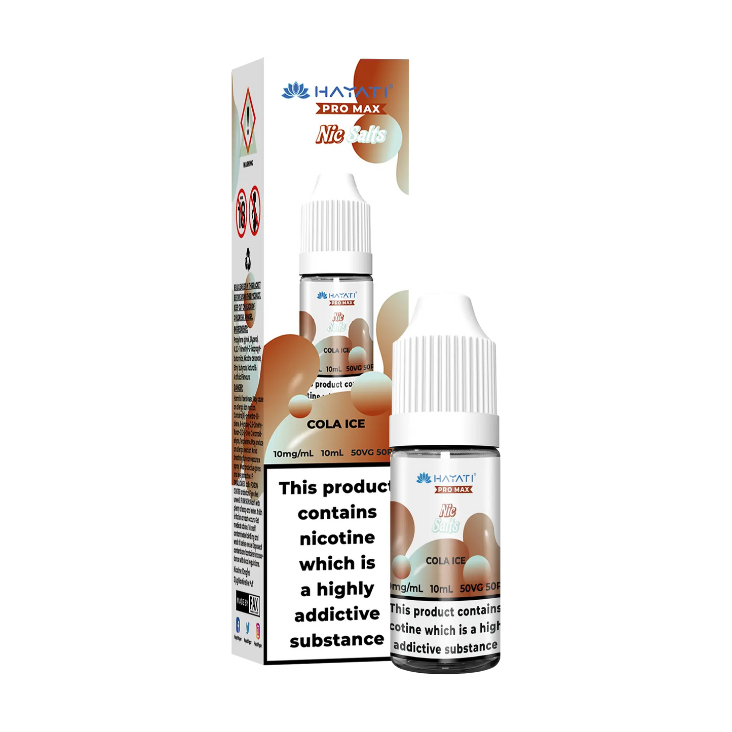 Hayati Pro Max 10ml Nicotine Salt - Cola Ice