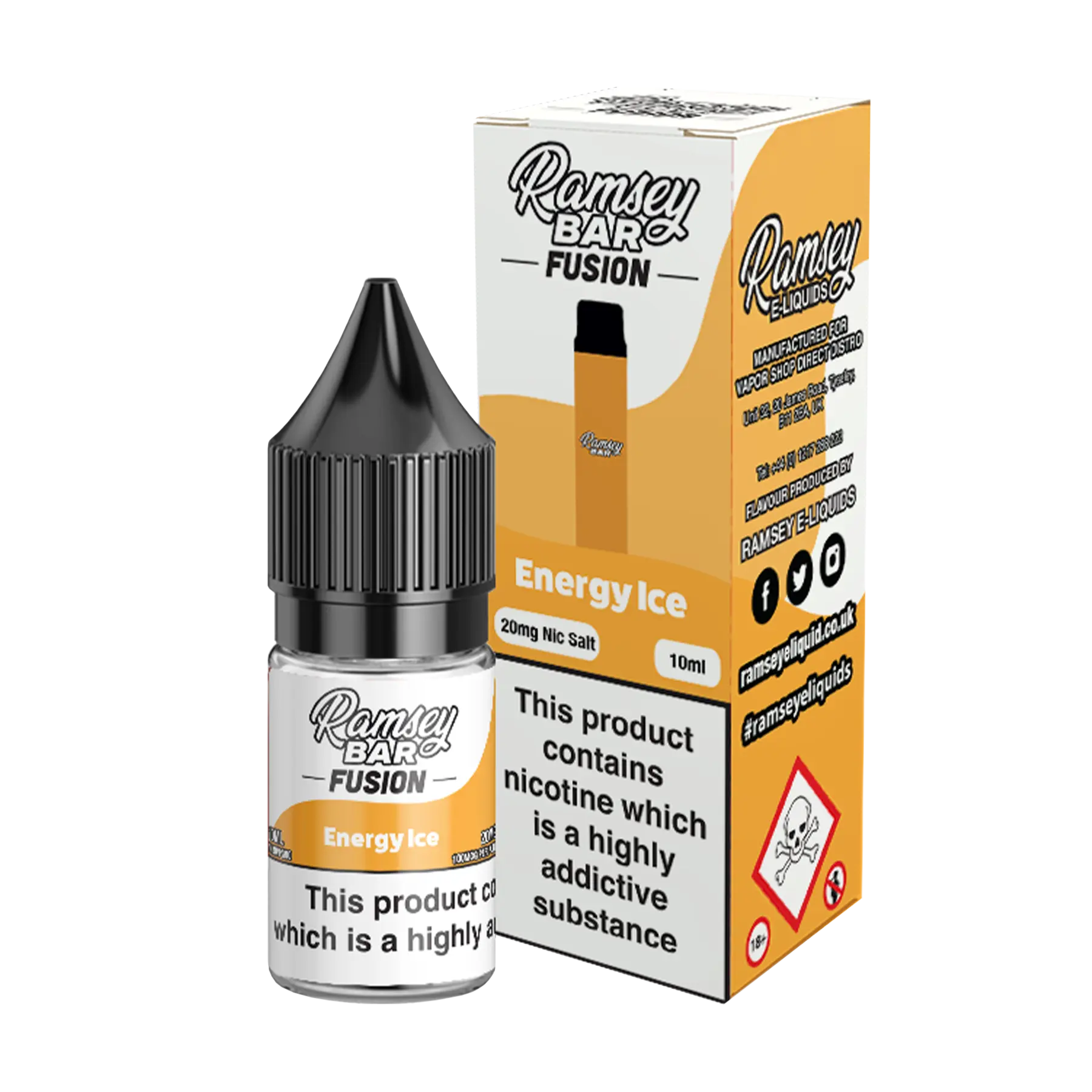 Ramsey Bar Fusion - 10ml E Liquid Nicotine Salt