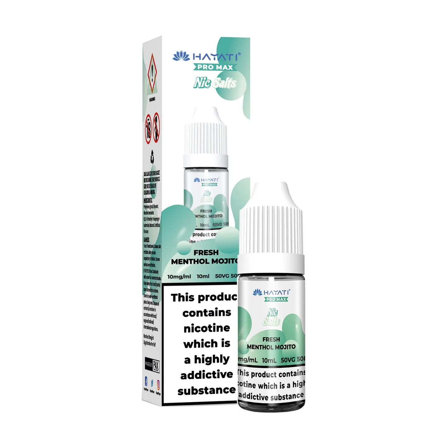 Hayati Pro Max 10ml Nicotine Salt - Fresh Menthol Mojito