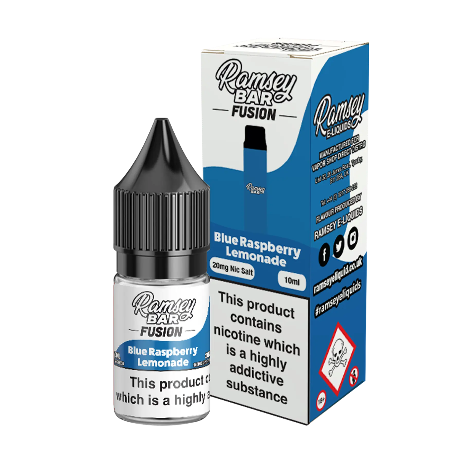 Ramsey Bar Fusion - 10ml E Liquid Nicotine Salt
