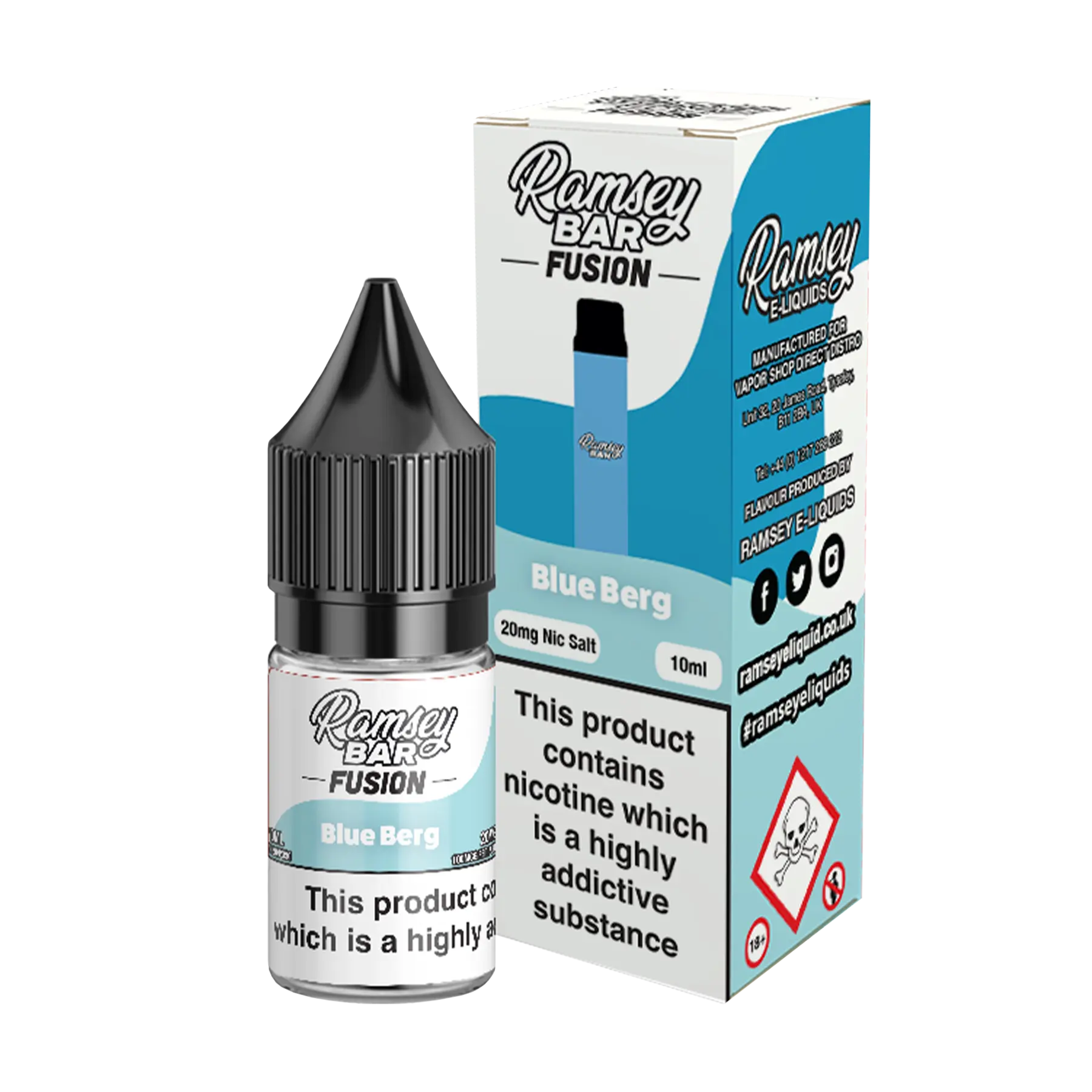 Ramsey Bar Fusion - 10ml E Liquid Nicotine Salt