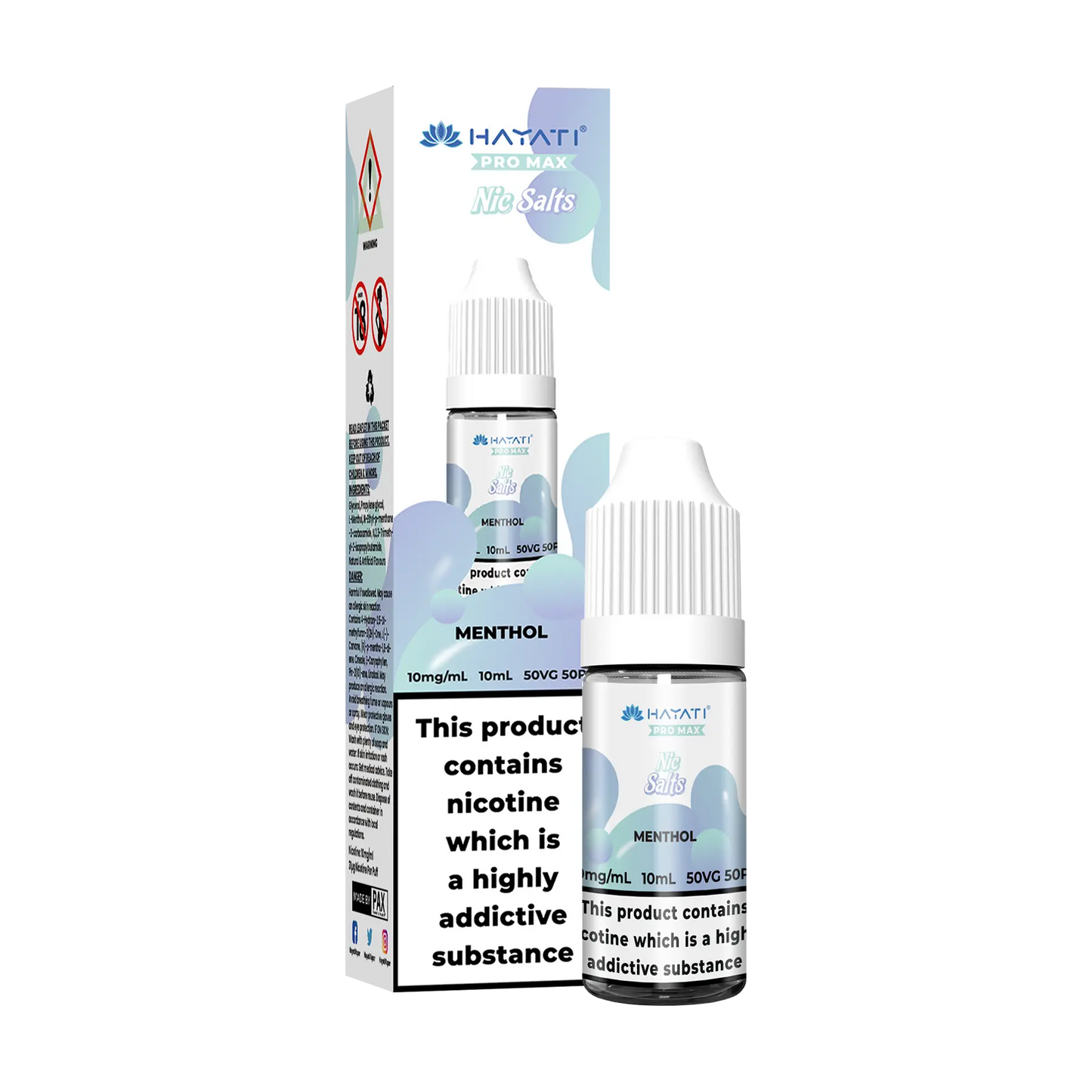 Hayati Pro Max 10ml Nicotine Salt - Menthol