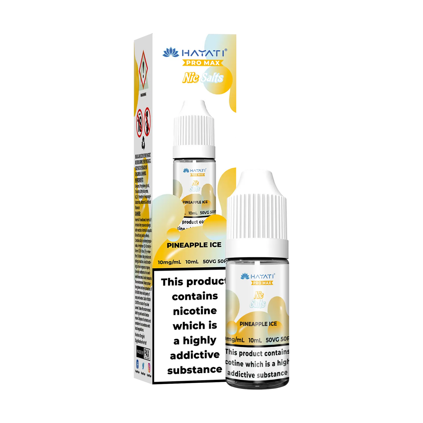 Hayati Pro Max 10ml Nicotine Salt - Pineapple Ice
