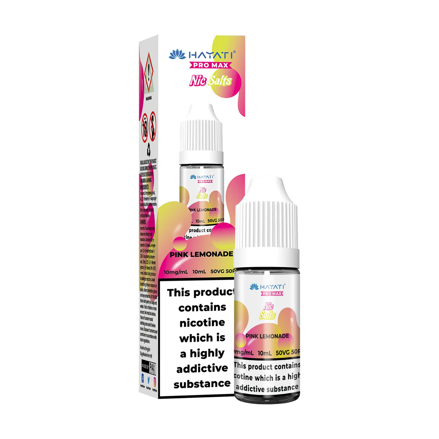 Hayati Pro Max 10ml Nicotine Salt - Pink Lemonade