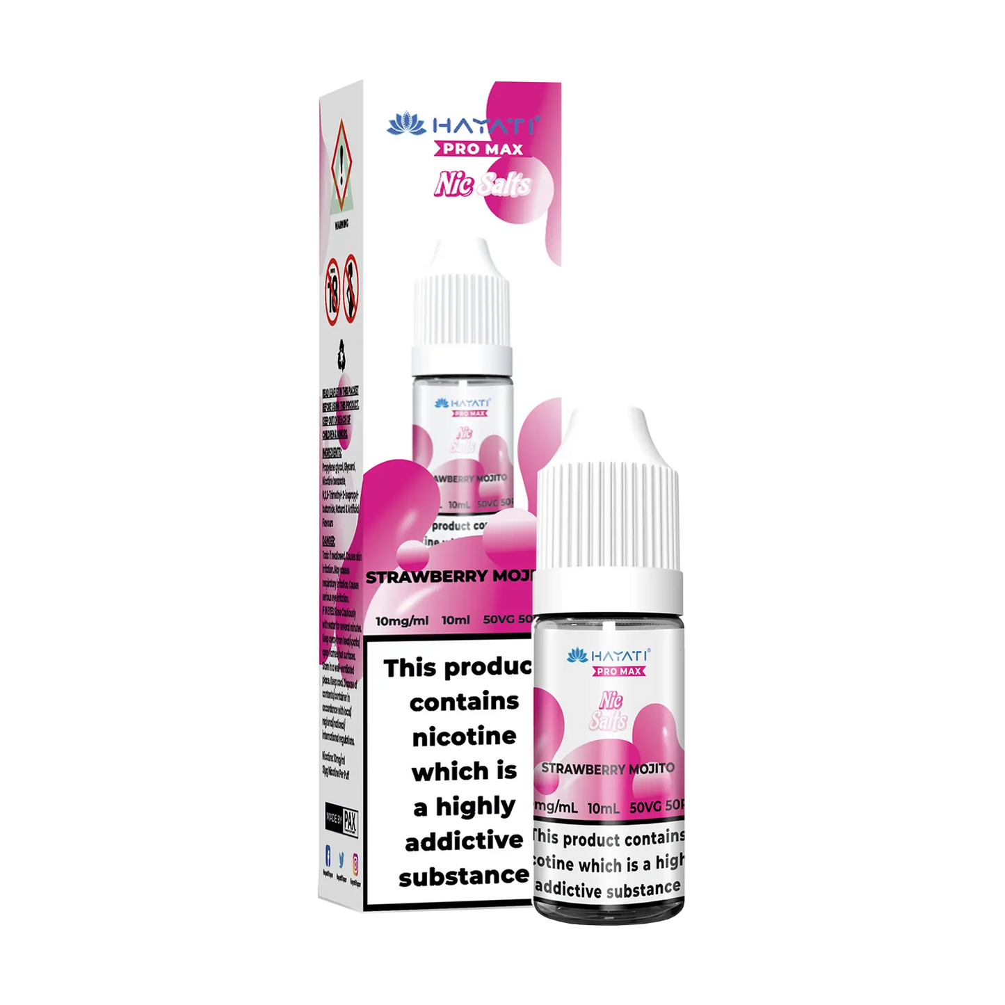 Hayati Pro Max 10ml Nicotine Salt - Strawberry Mojito