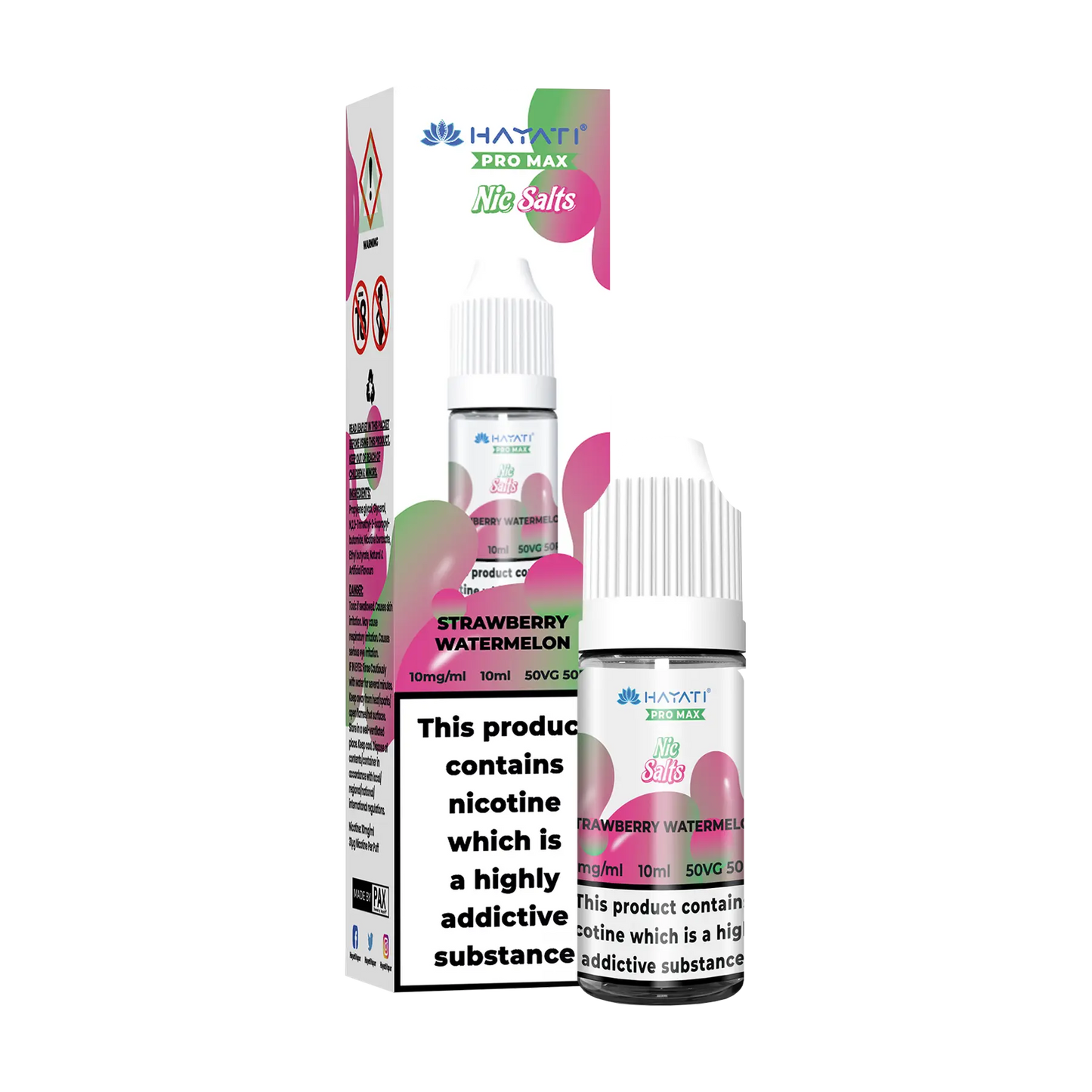 Hayati Pro Max 10ml Nicotine Salt - Strawberry Watermelon