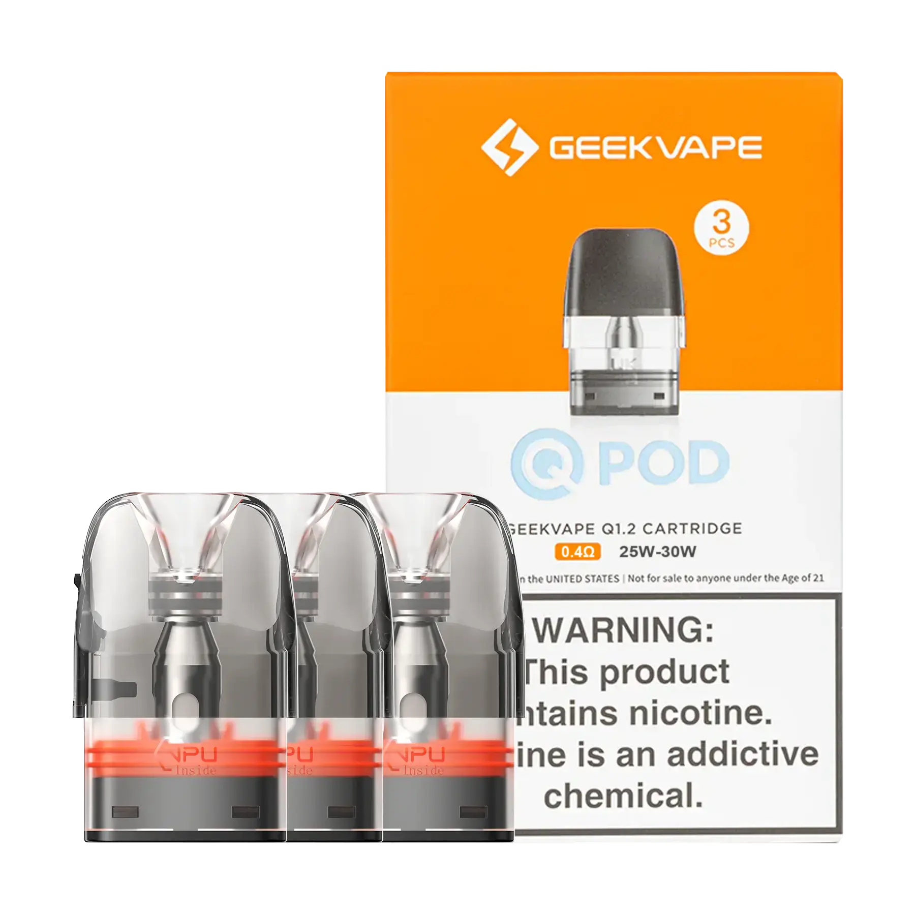 Geekvape Q Cartridge Side Fill Pod - 0.4 ohm