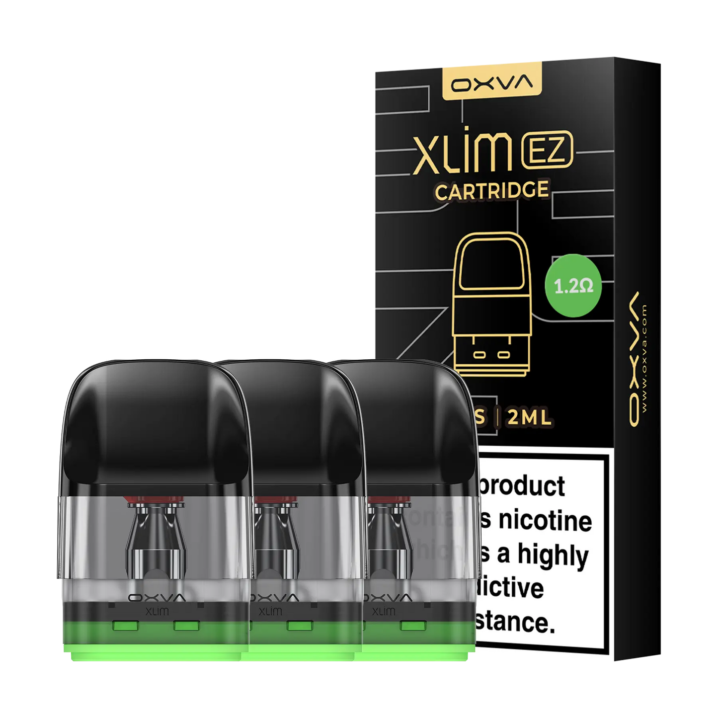OXVA Xlim EZ Replacement Pods - 1.2 ohm 2ml