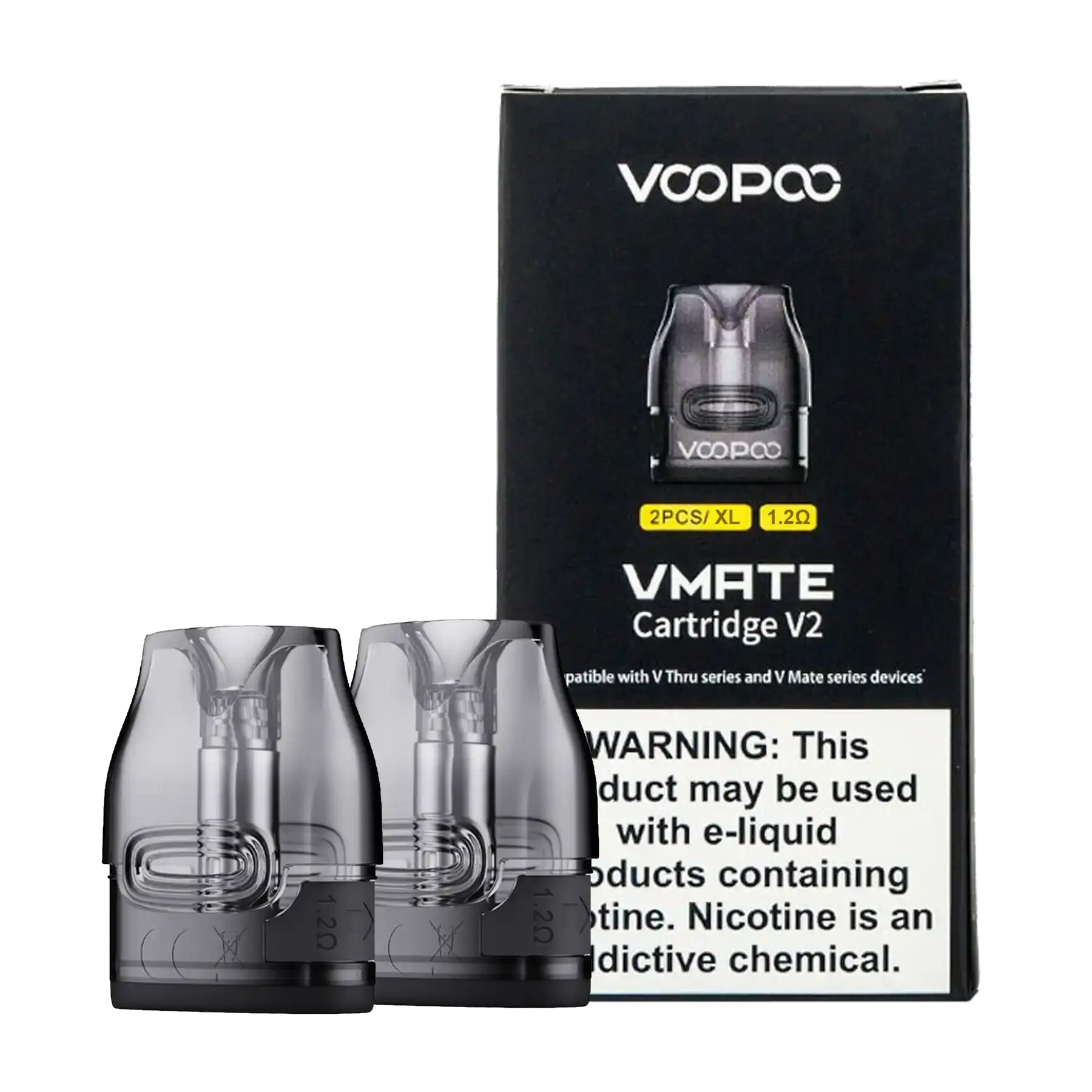 Voopoo Vmate V2 Replacement Pods - 1.2 ohm XL