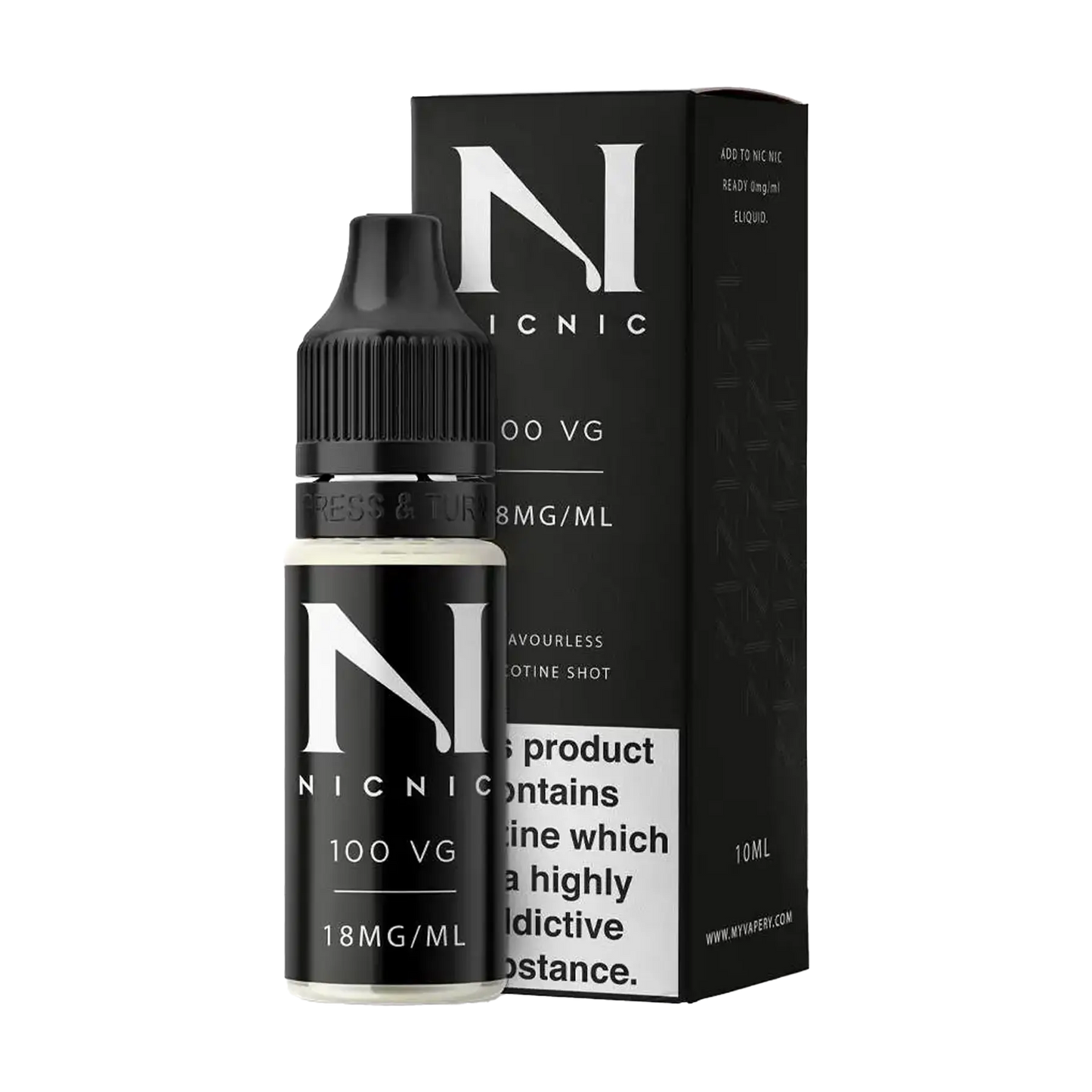 1x Nic Nic 10ml 100vg 18mg Nic Shot