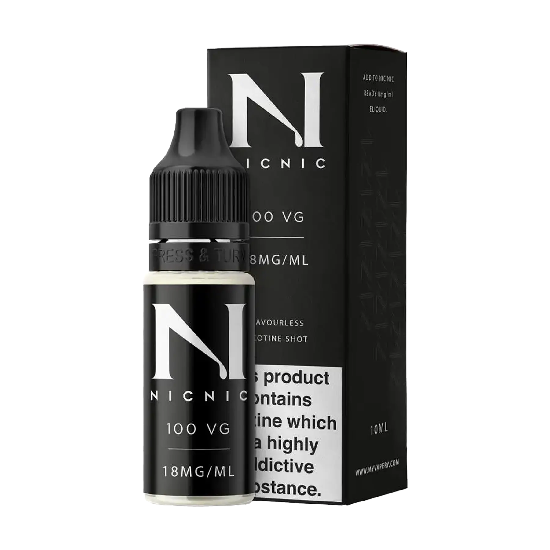 1x Nic Nic 10ml 100vg 18mg Nic Shot