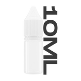 Clear Bottle/White Cap