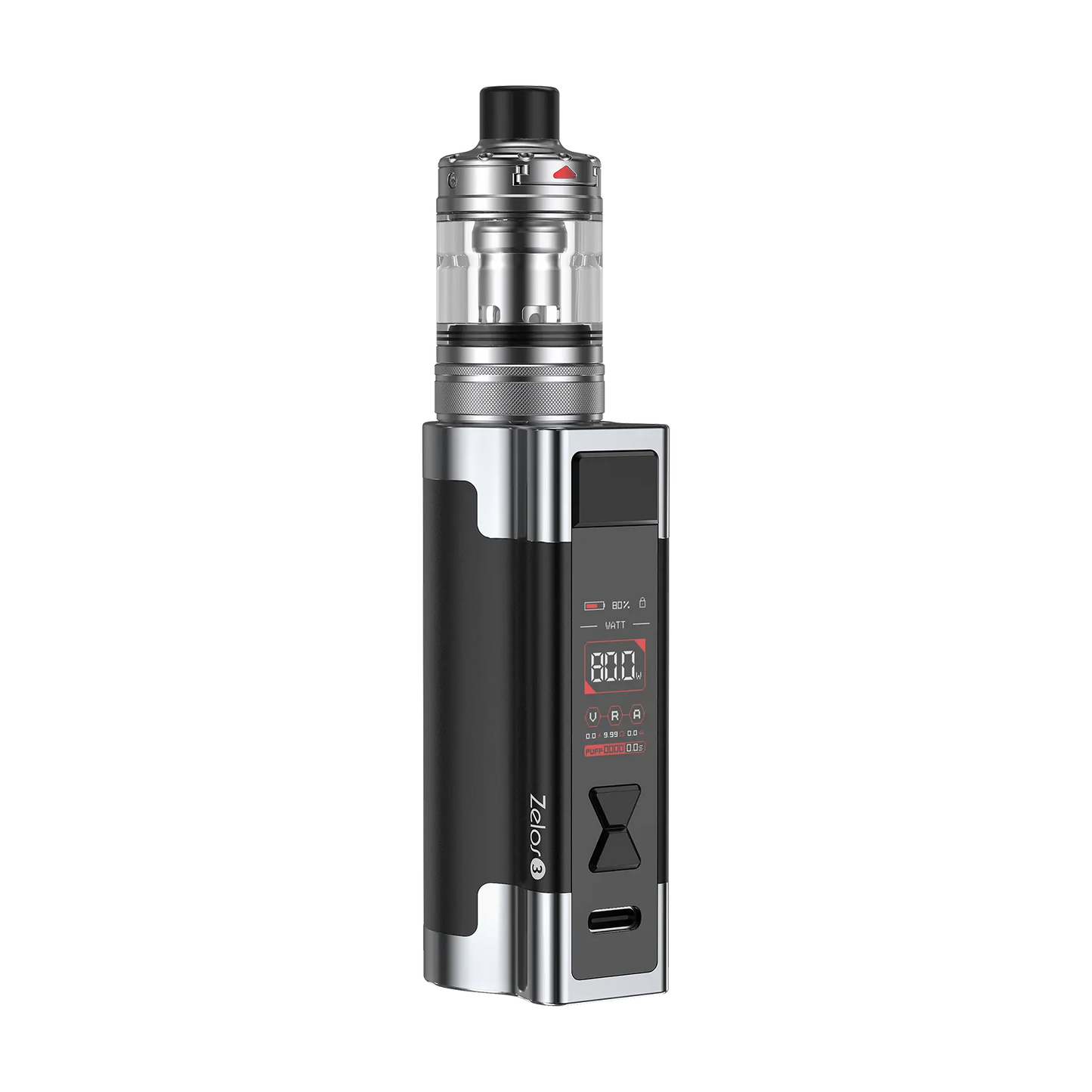 Aspire Zelos 3 Mouth To Lung Kit - Black