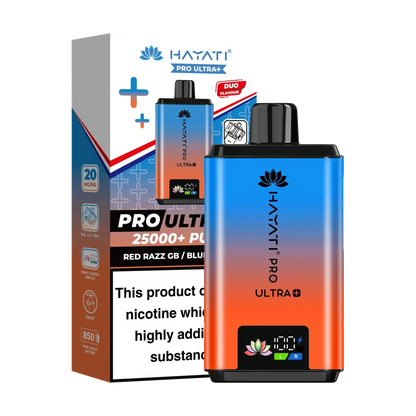 Hayati Pro Ultra 25K Prefilled Vape Kit - Red Razz GB Blueberry
