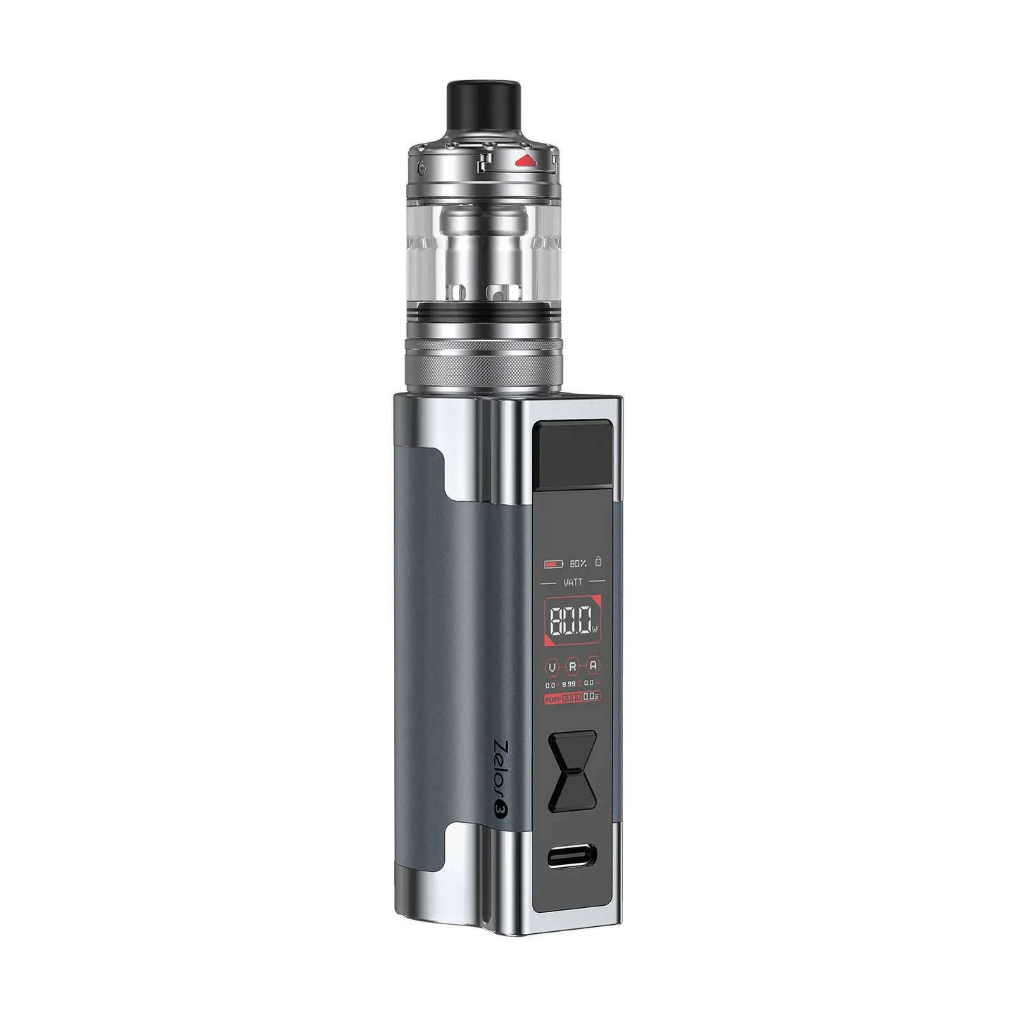 Aspire Zelos 3 Mouth To Lung Kit - Gun Metal