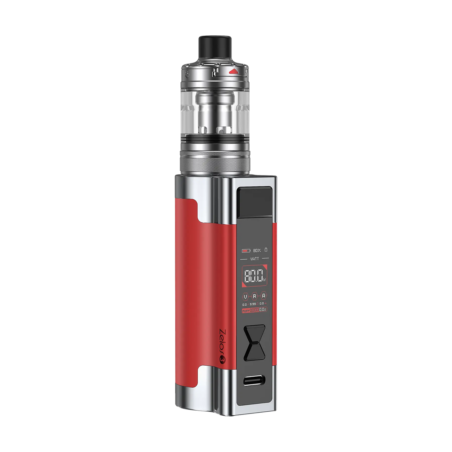 Aspire Zelos 3 Mouth To Lung Kit - Red