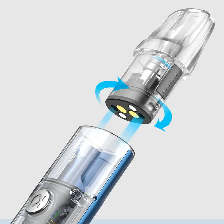 Want airflow options? Simply remove and rotate the pod around 180 degrees to unlock a different airflow configuration.