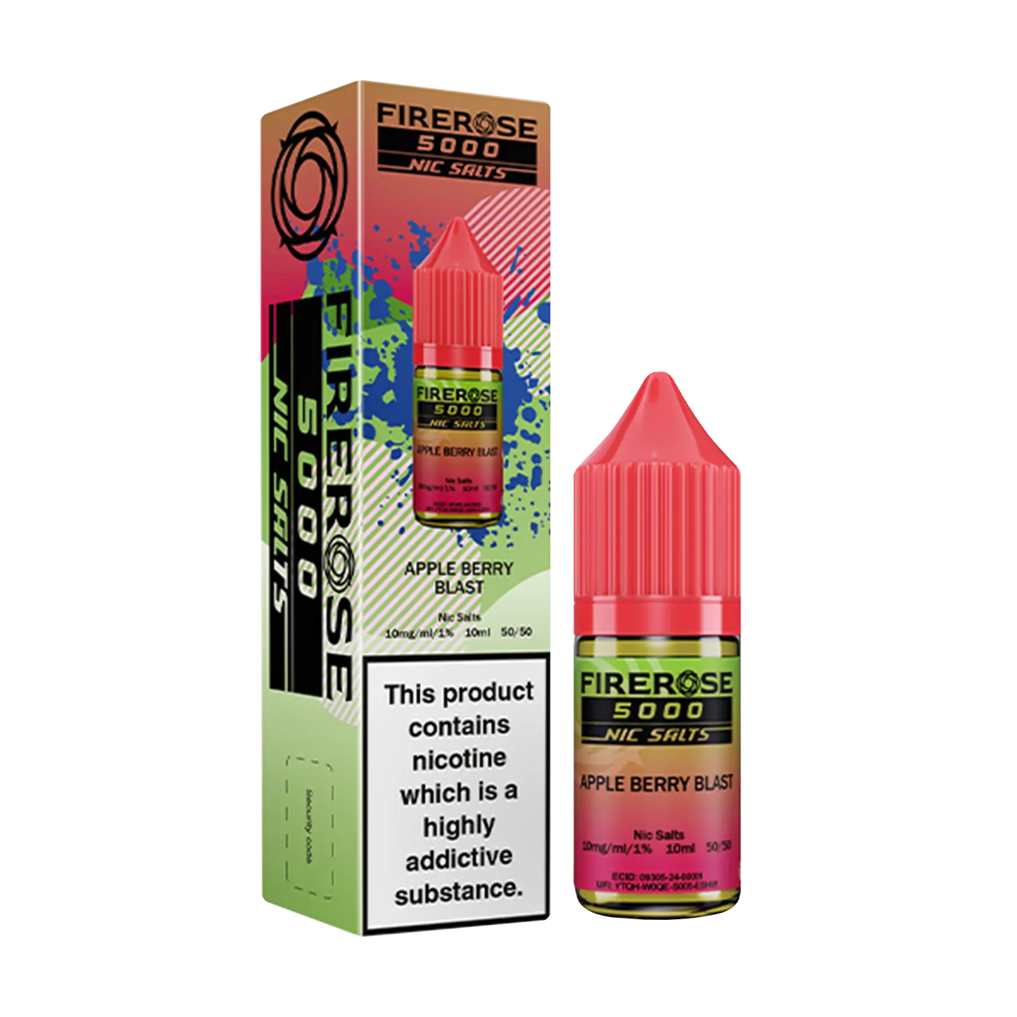 Firerose 5000 10ml Nicotine Salt - Apple Berry Blast