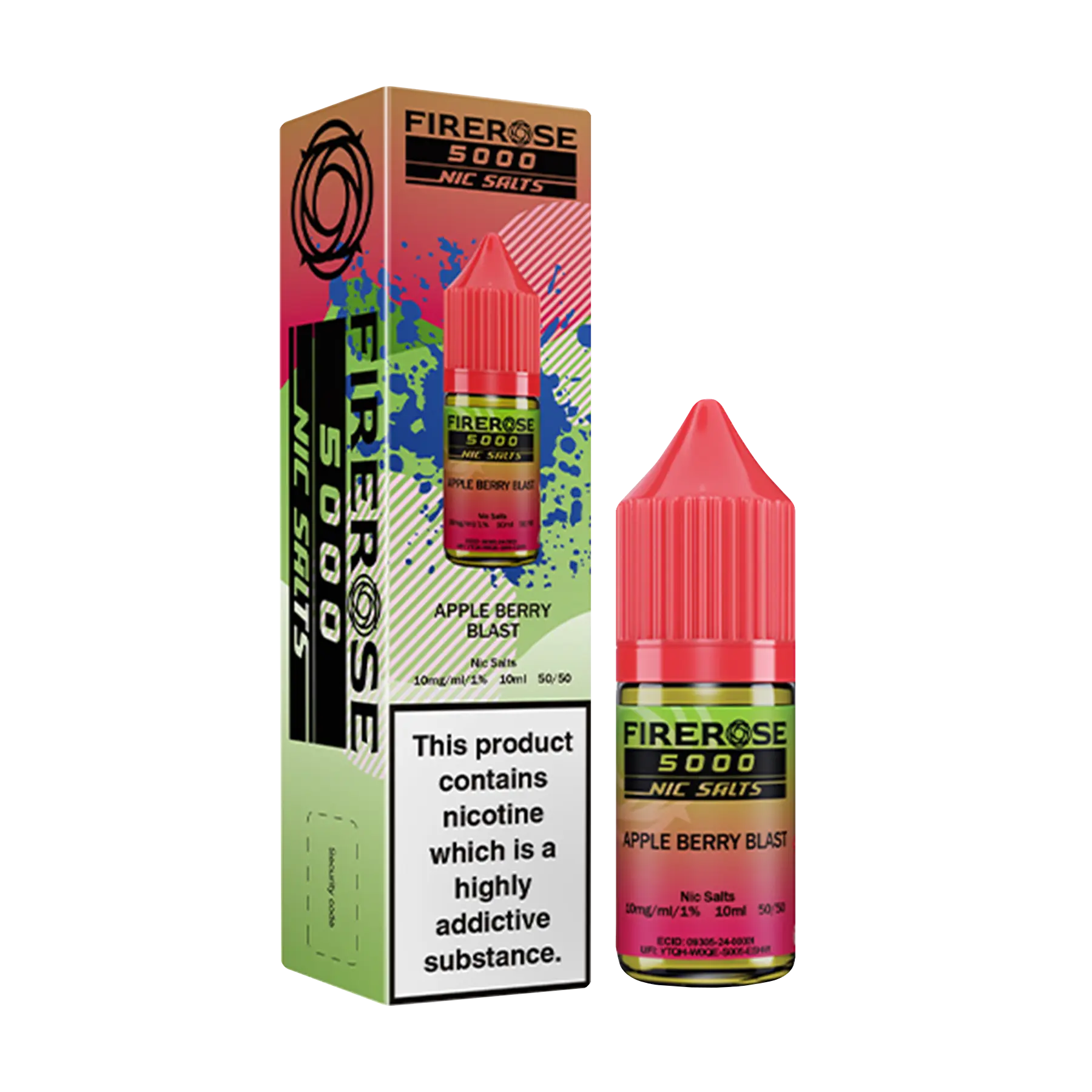 Firerose 5000 10ml Nicotine Salt - Apple Berry Blast
