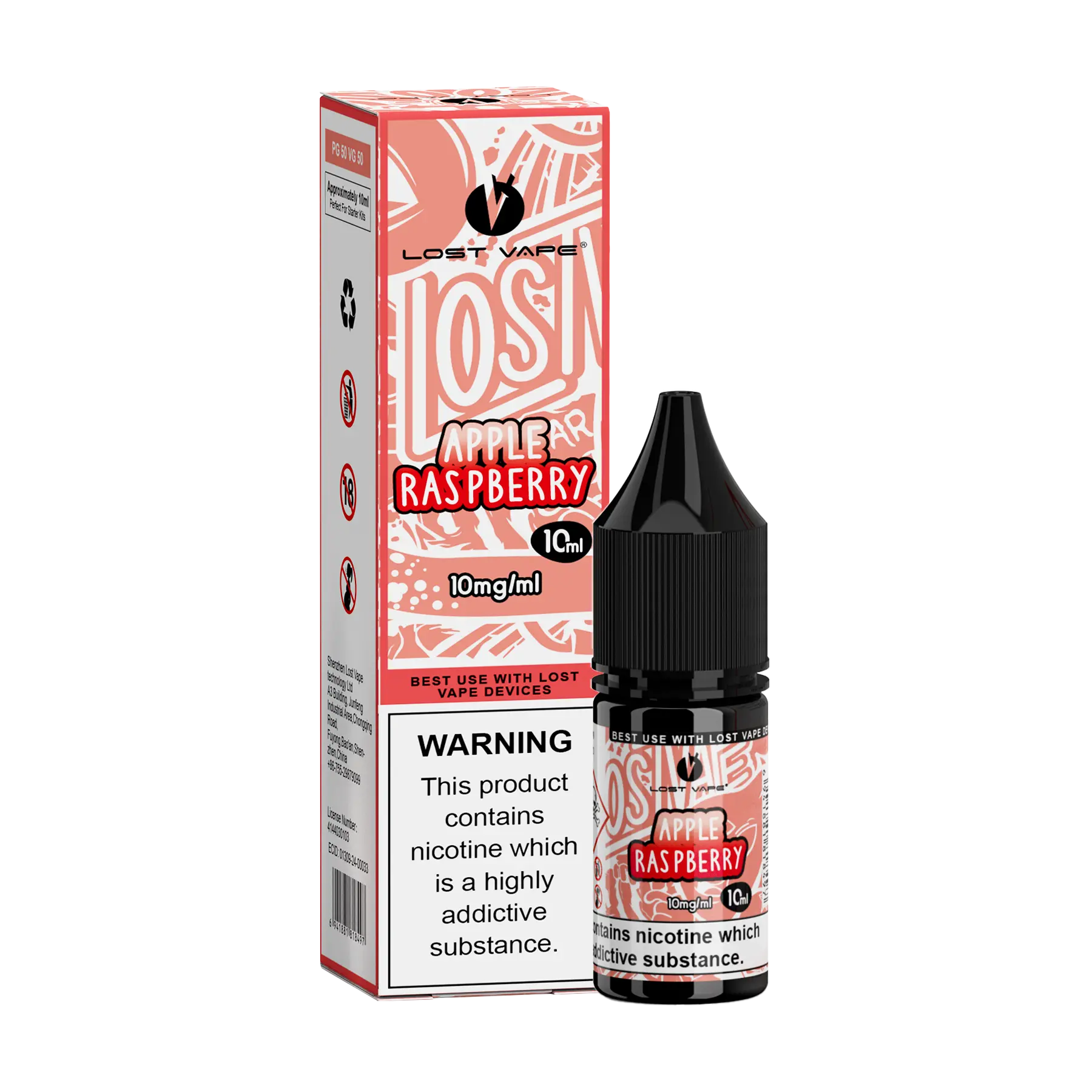 Lost Vape Bar Salts Nicotine Salt - Apple Raspberry
