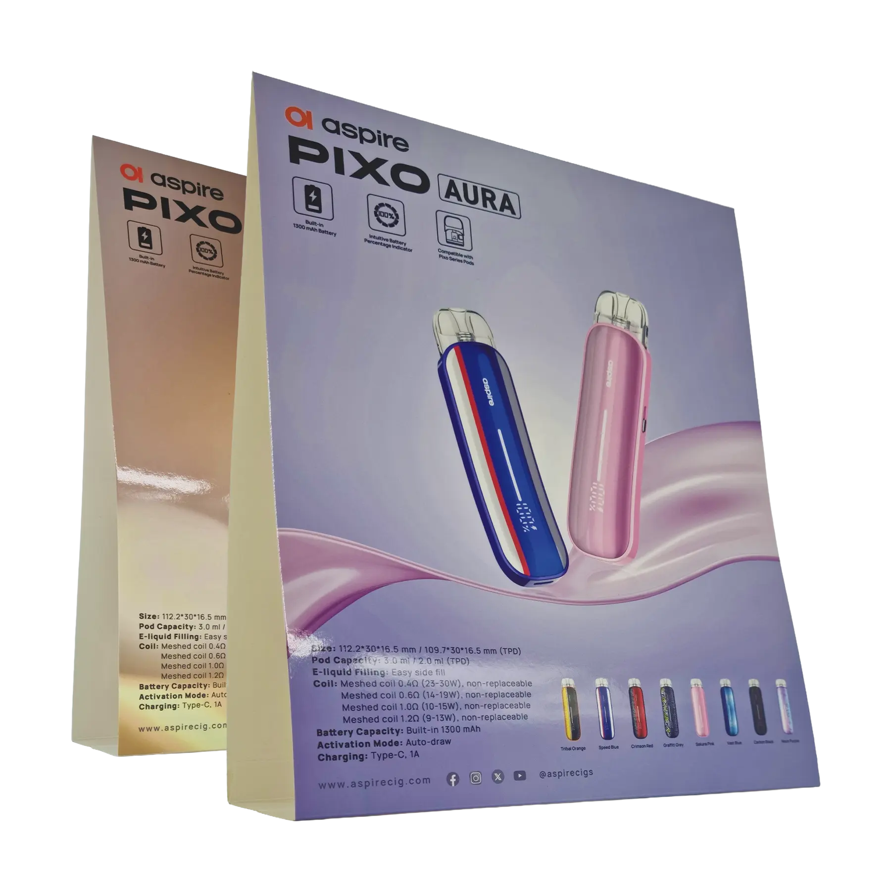 Aspire Display Stands - Pixo Aura