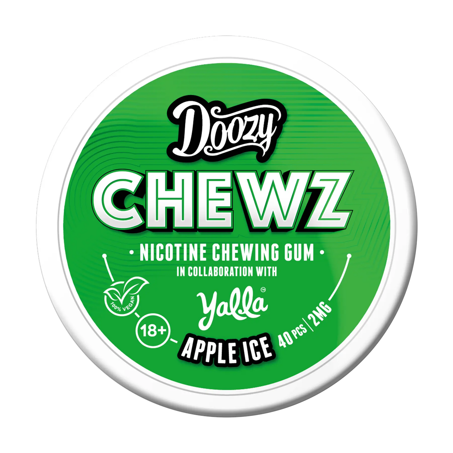 Doozy Chewz Nicotine Chewing Gum - Apple Ice