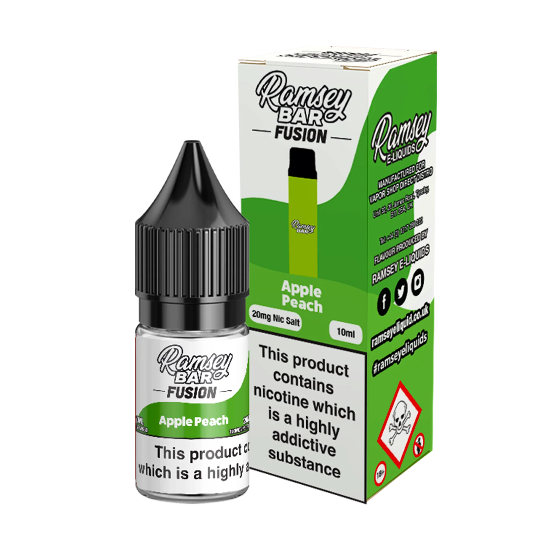 Ramsey Bar Fusion - 10ml E Liquid Nicotine Salt