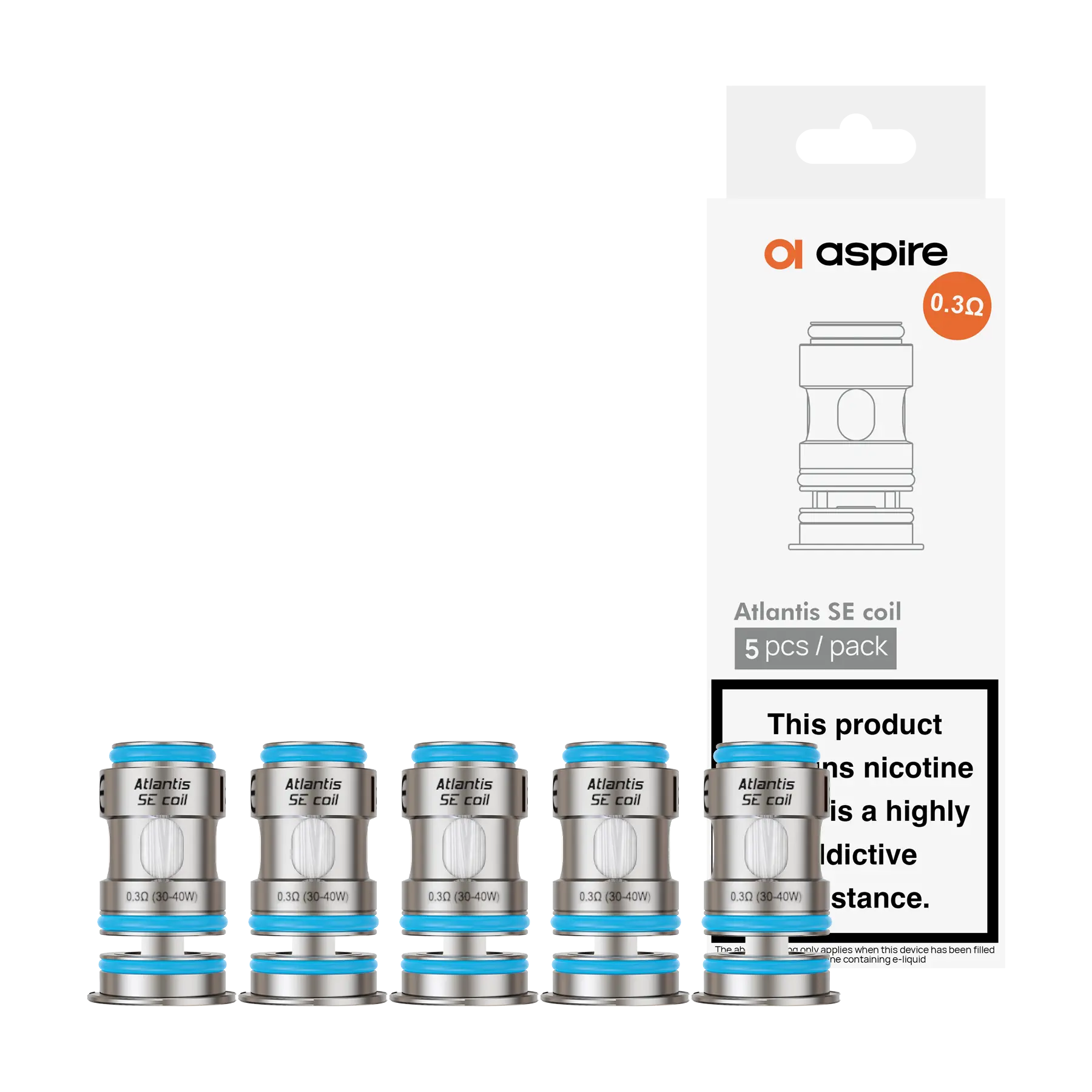 Aspire Atlantis Mesh Coils - 0.3 ohm