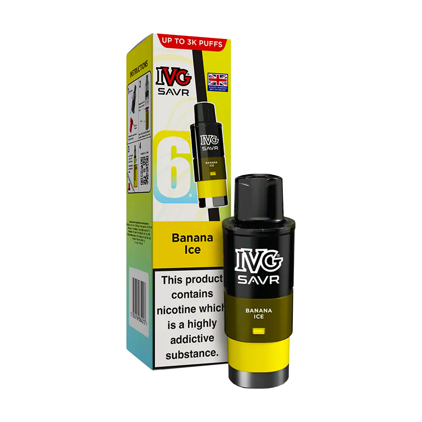 IVG Savr Replacement Pods - Banana Ice