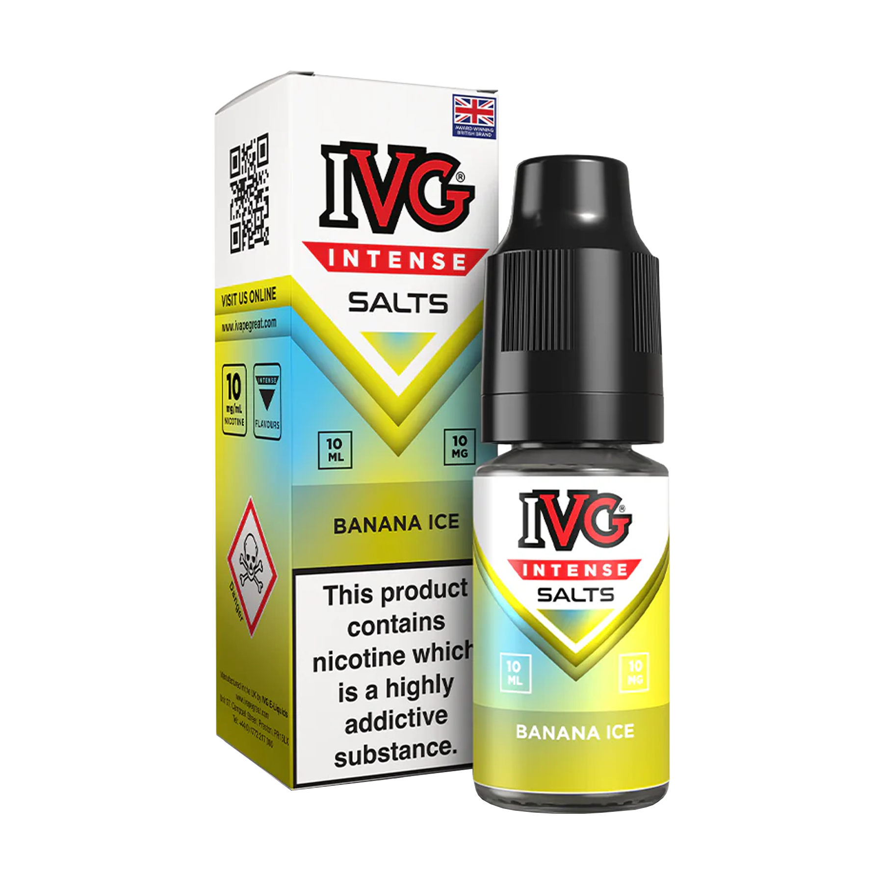 IVG Intense 10ml Nicotine Salt - Banana Ice