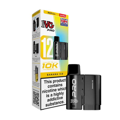 IVG Pro 12 Replacement Pods - Banana Ice