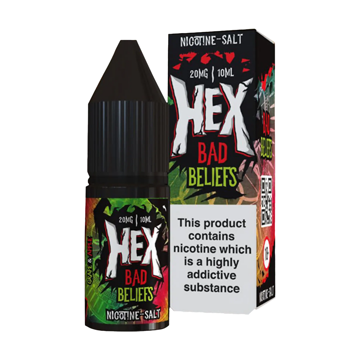 Hex 10ml E-Liquid Nicotine Salt - Bad Beliefs