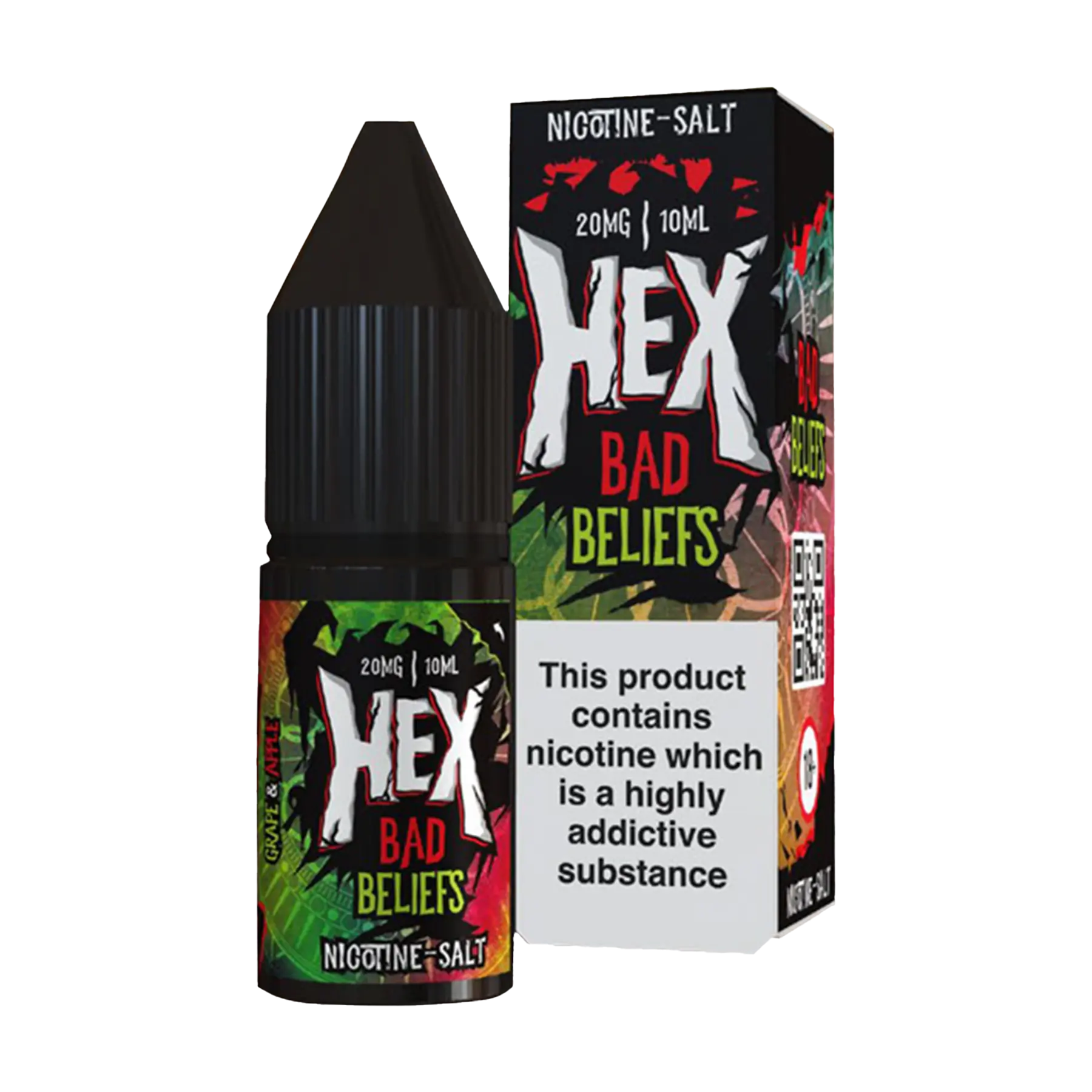 Hex 10ml E-Liquid Nicotine Salt - Bad Beliefs