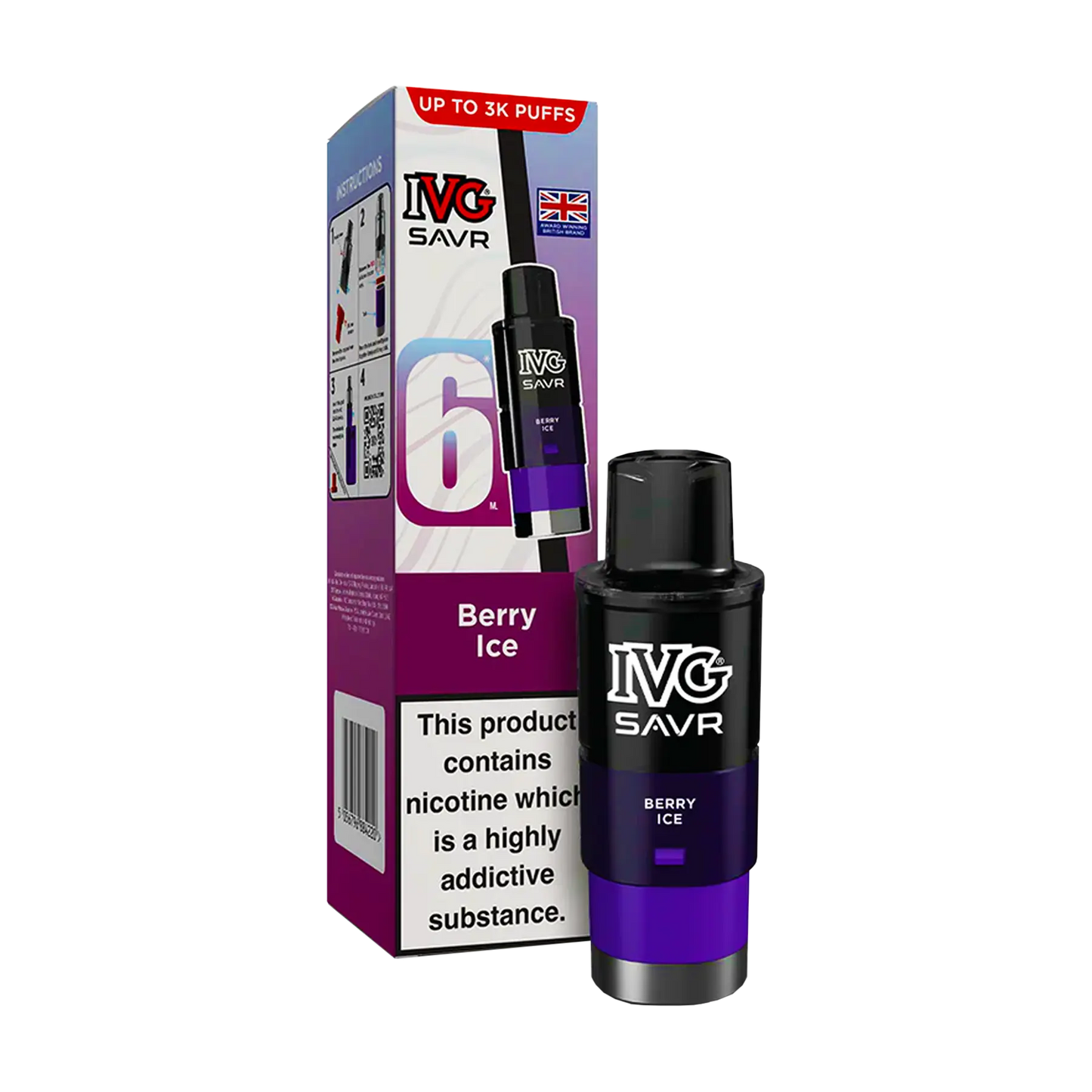 IVG Savr Replacement Pods - Berry Ice