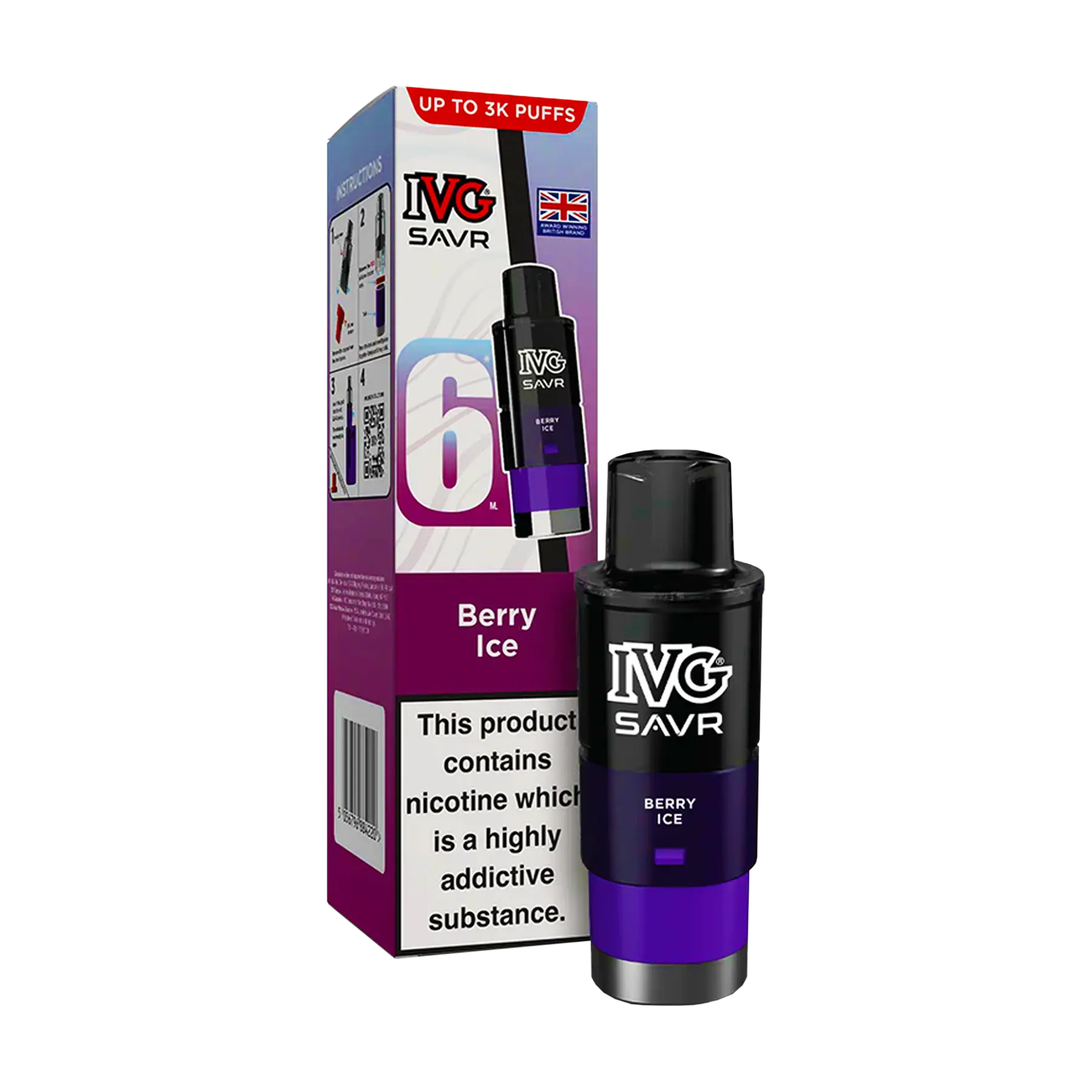 IVG Savr Replacement Pods - Berry Ice