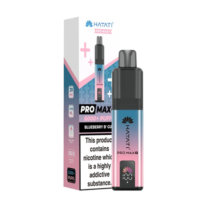 Hayati Pro Max+ 6000 Prefilled Vape Kit - Blueberry B'gum