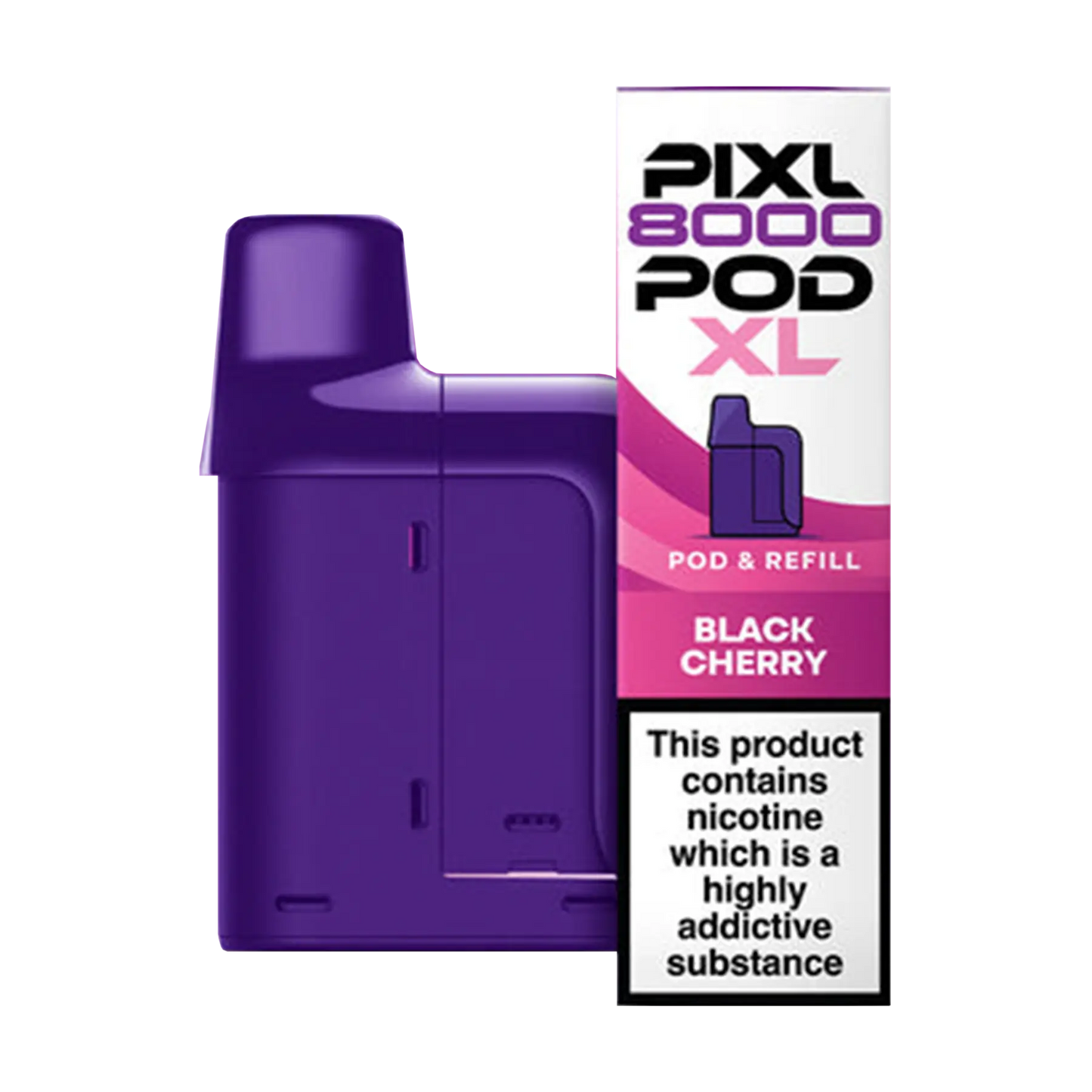 Pixl 8000 Replacement Pods - Black Cherry