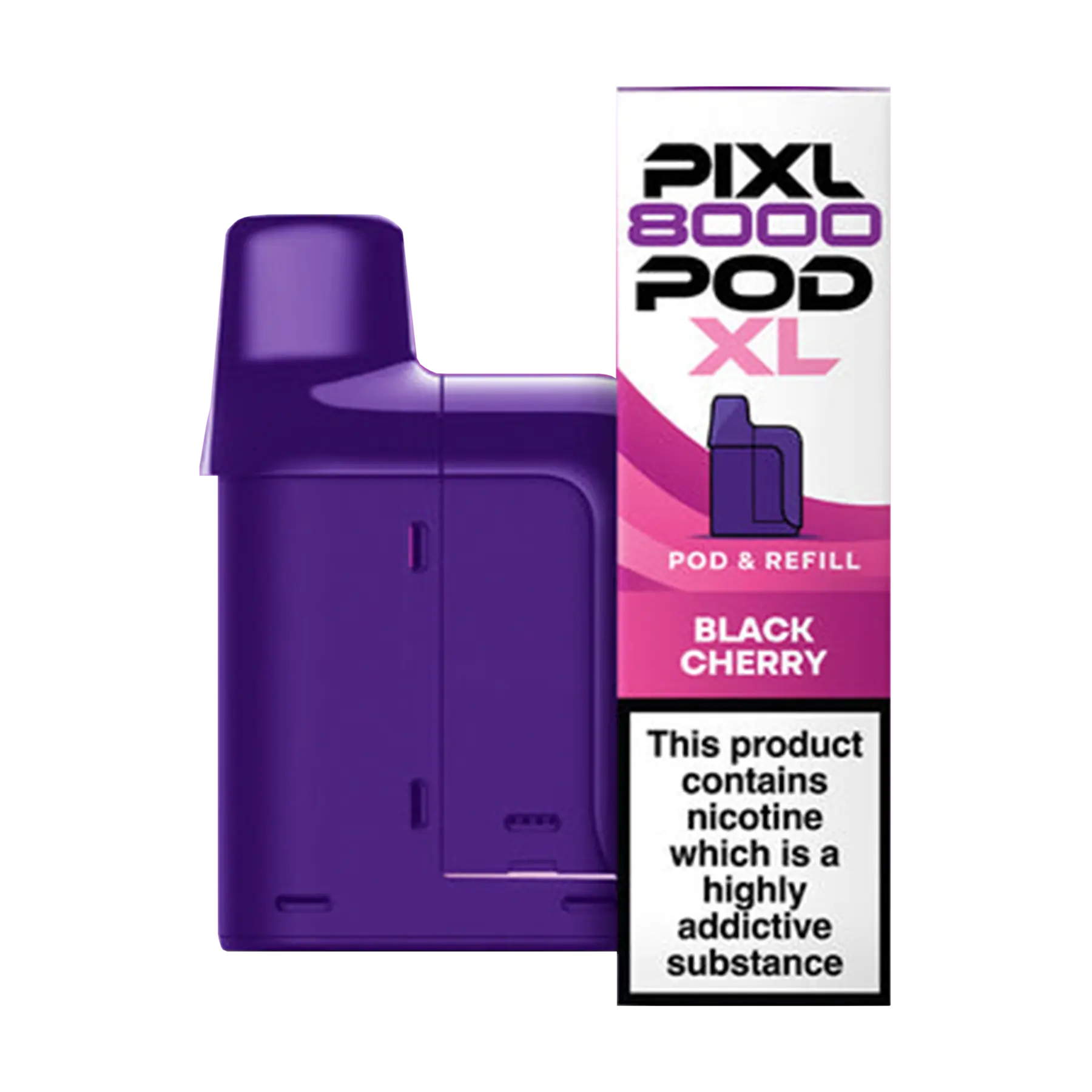 Pixl 8000 Replacement Pods - Black Cherry