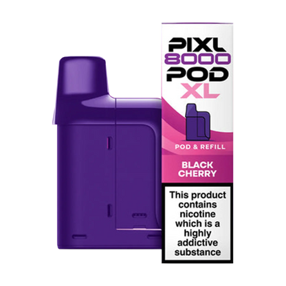 Pixl 8000 Replacement Pods - Black Cherry