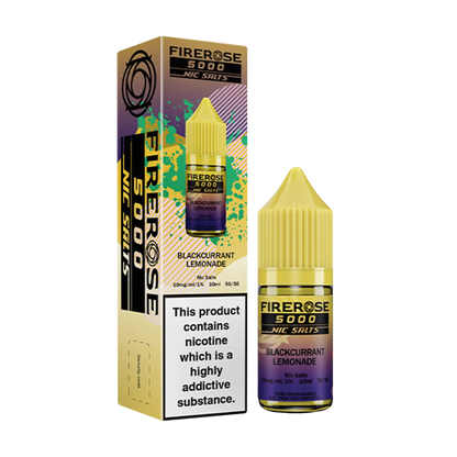 Firerose 5000 10ml Nicotine Salt - Blackcurrant Lemonade
