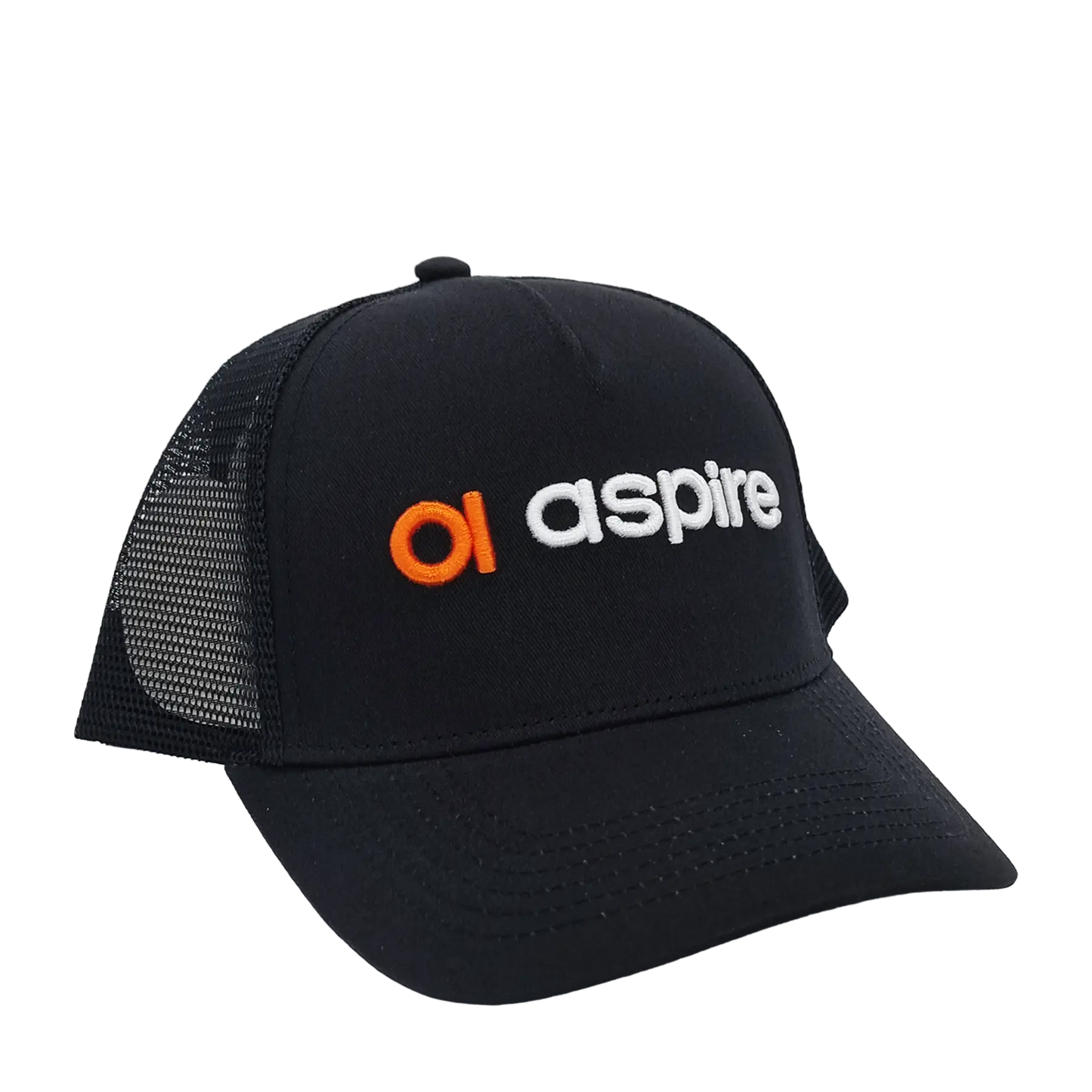 Aspire Black Trucker Hat