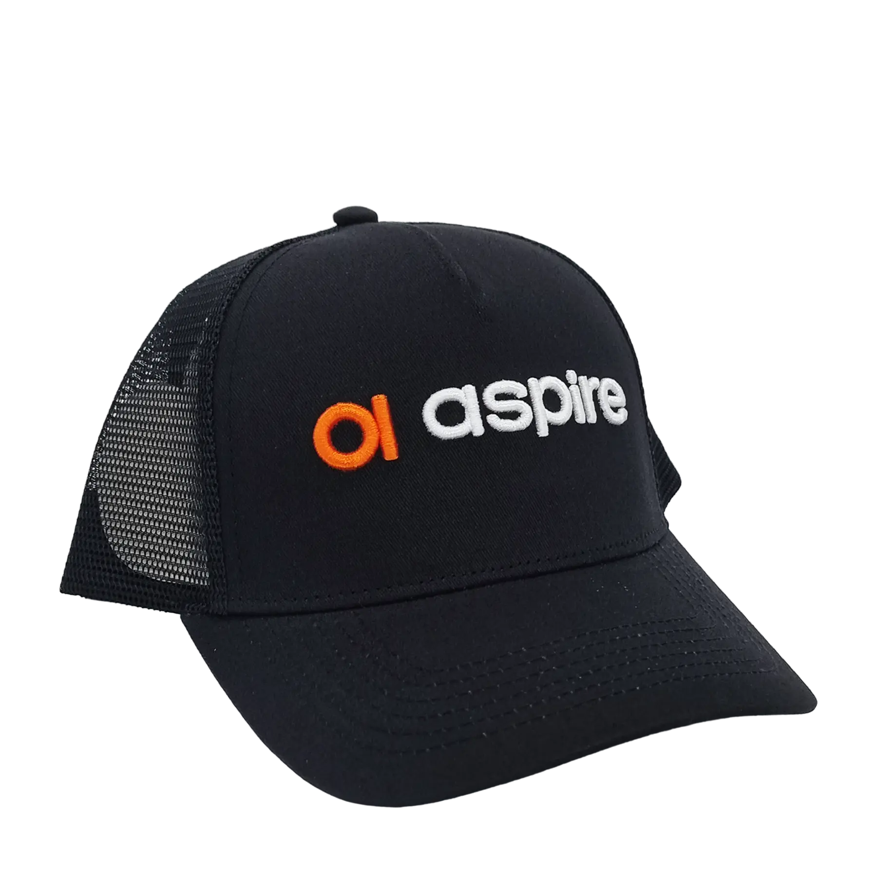 Aspire Black Trucker Hat