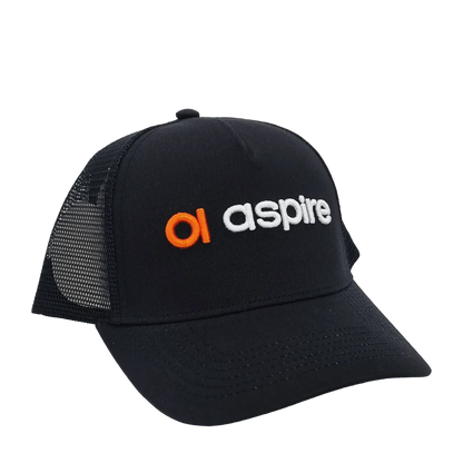 Aspire Black Trucker Hat