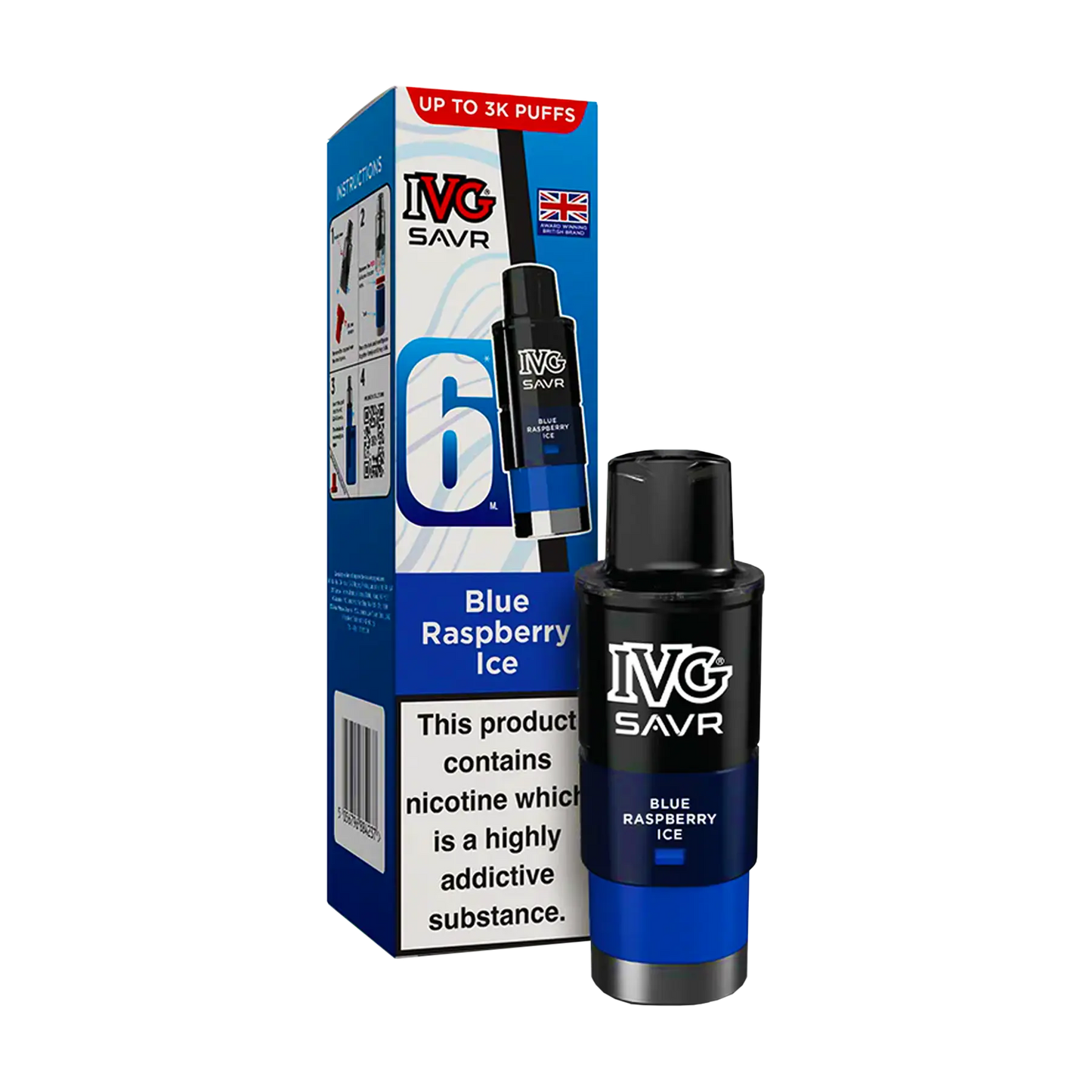 IVG Savr Replacement Pods - Blue Raspberry Ice