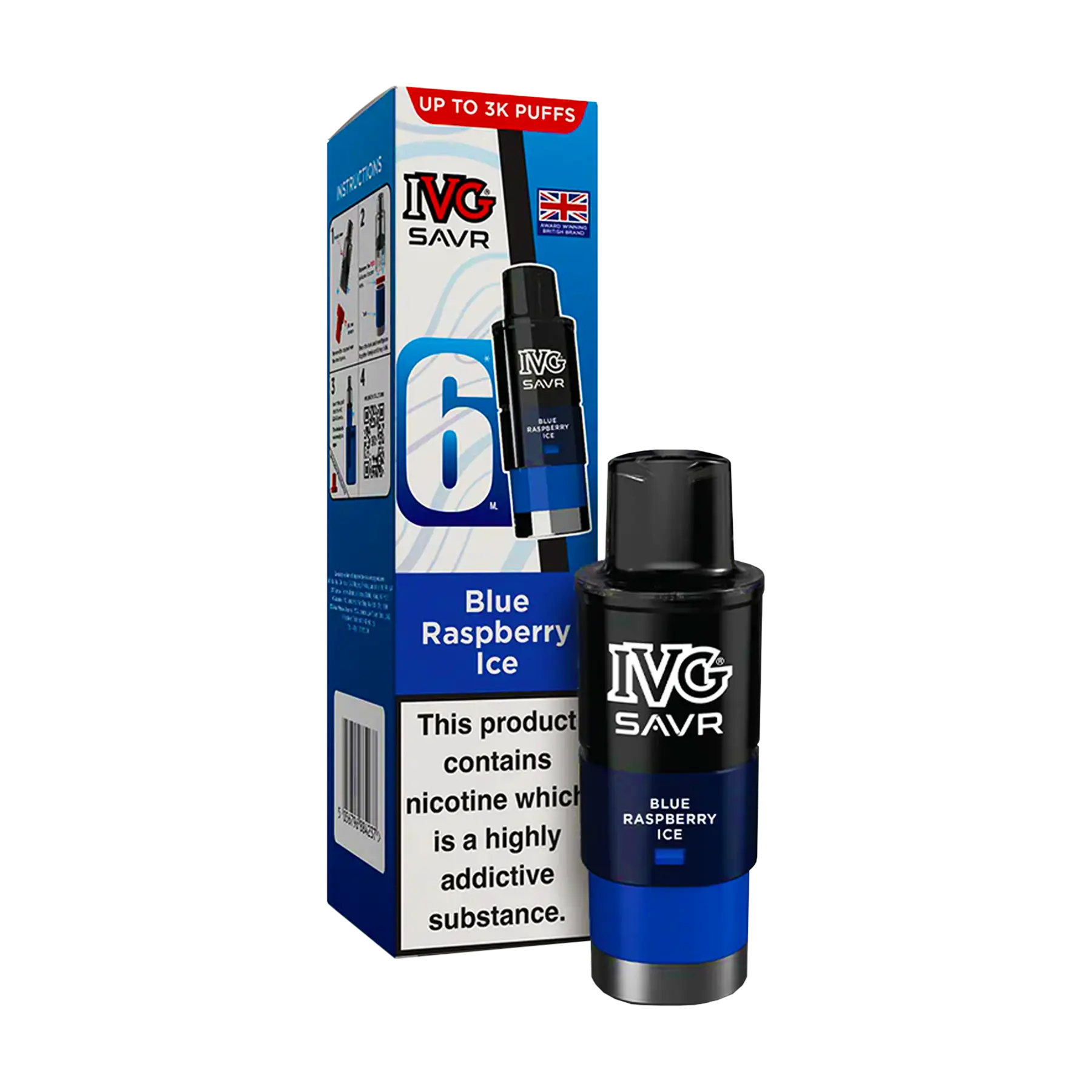 IVG Savr Replacement Pods - Blue Raspberry Ice