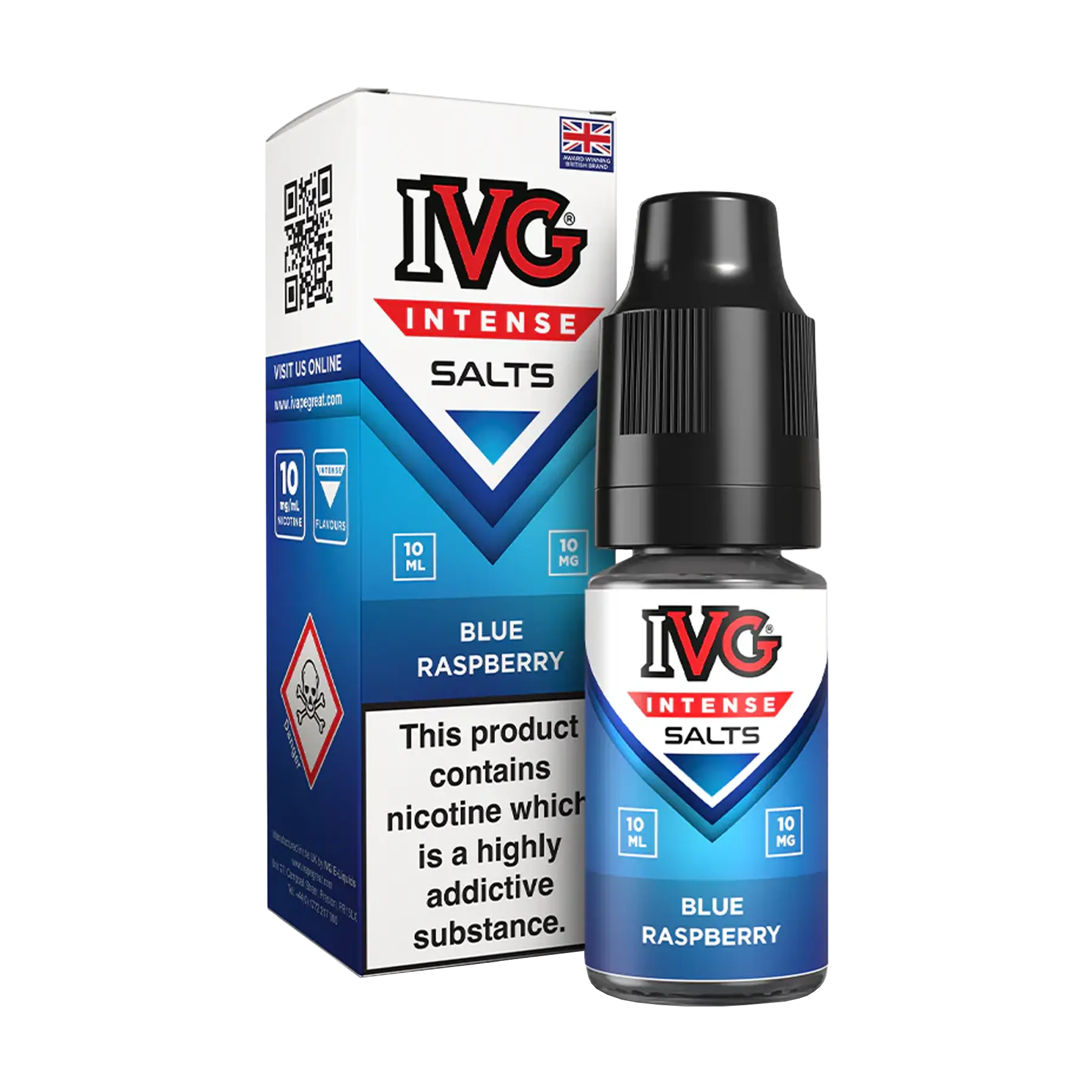 IVG Intense 10ml Nicotine Salt - Blue Raspberry