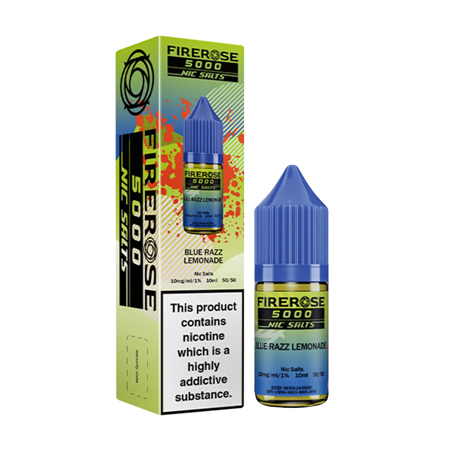 Firerose 5000 10ml Nicotine Salt - Blue Razz Lemonade
