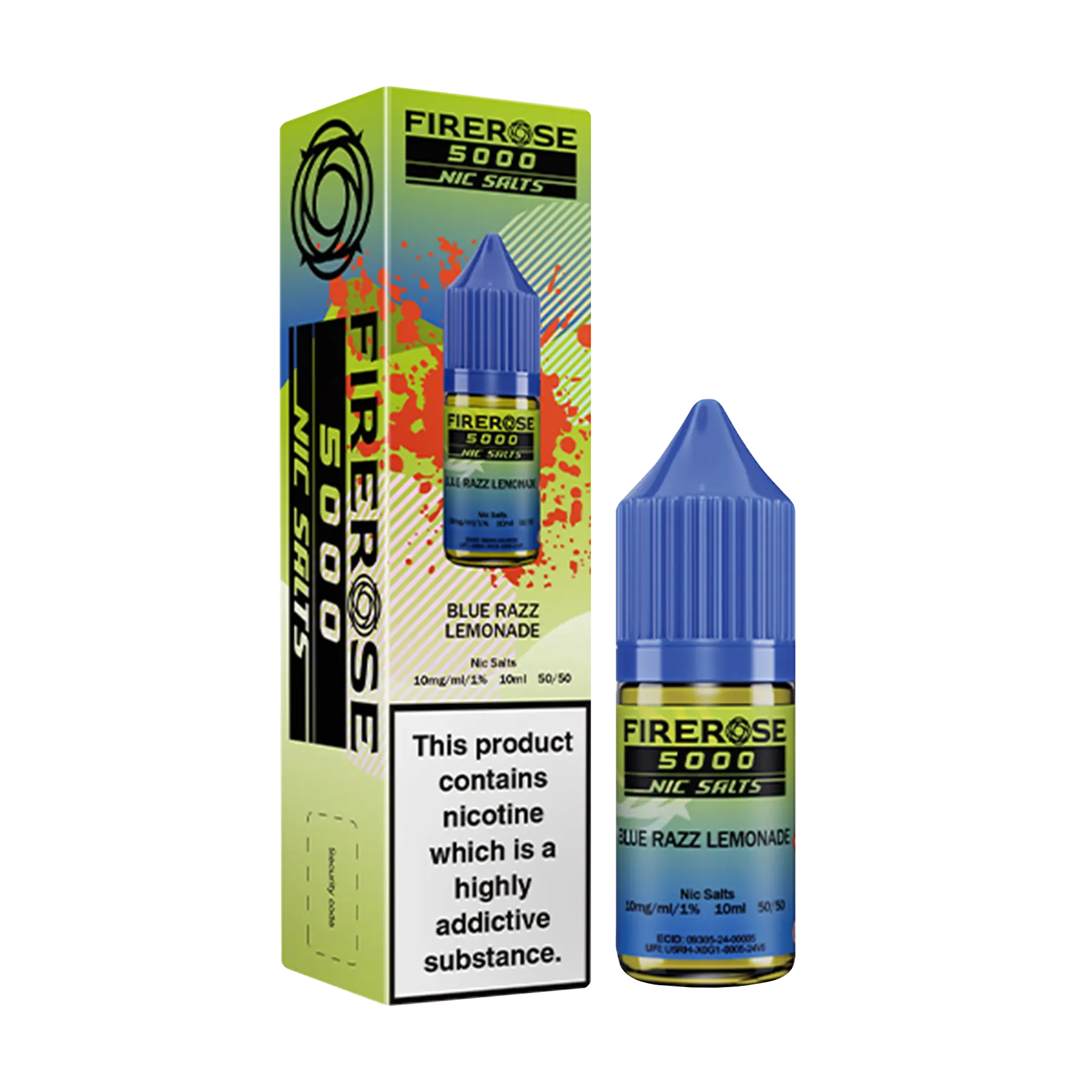 Firerose 5000 10ml Nicotine Salt - Blue Razz Lemonade