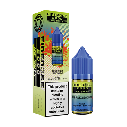 Firerose 5000 10ml Nicotine Salt - Blue Razz Lemonade